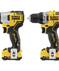 Xtreme 12V Max Brushless Drill And Impact Driver Combo Kit with Three Eighth Inch Ratcheting Chuck, ultra-compact design
