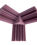 Flat Out Silent Acoustic Foam Panels For Walls And Ceilings That Squash Echo And Reverb With Tackable Surface For Easy Pin Ups And Crystal Clear Home Studio Sound, purple, corner design.