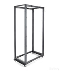 Built Tough 42U Four Post Open Frame Server Rack With 19 Inch Width And 22 To 40 Inch Adjustable Depth For Data Center Networks and Audio Visual Gear.