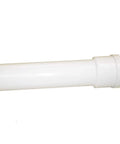 18 Inch Toilet Extension Pipe With Sealed Gasket for leak prevention and easy install, white tube with clean wall concealment
