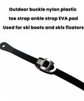 2 Pack Inline Skate Strap Replacements With Buckles All In One Setup showing single black strap and buckle