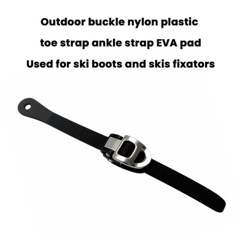 2 Pack Inline Skate Strap Replacements With Buckles All In One Setup showing single black strap and buckle