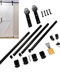 Heavy Duty Barn Door Hardware Kit 6.6 Foot Track System With 330 Pound Capacity Ultra Quiet Soft Close Sliding Hardware