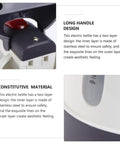 Close-up of the handle and material of the Road Trip Ready 12V Electric Hot Water Kettle Fast Boil Auto Shutoff.