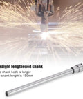 Heavy Duty Er11m 150L Collet Chuck Holder With Straight Shank Extension For Lathe And Cnc Milling Tools close-up of 150mm length shank.