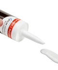 Self Leveling Ultra Sealant System For RV Roofs No Primer Needed White 10.1 Oz tube with nozzle and applied sealant