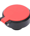 Eyewash Spray Head Replacement For Sink Mounted Eyewash Stations, ABS faucet mount nozzle, red cover, side view