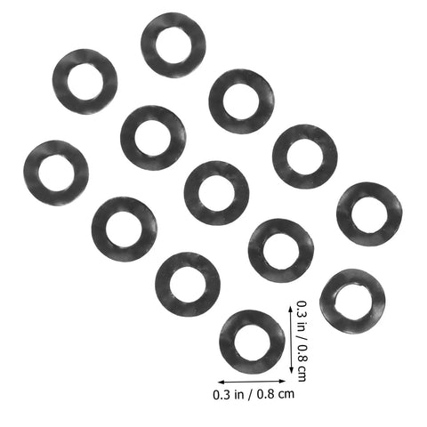 Wave Washers Kit With 500 Pieces Compression Type Wave Washers For Screws And Bolts Elastic Impact Resistant Smooth Surface Load Distribution Loosening Prevention Heavy Duty Repair And DIY Projects black washers 0.3 in