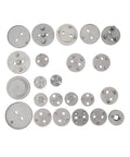 Steel discs from 24 Piece Brake Piston Wind Back Tool Kit With 45 Steel And 118psi High Efficiency Universal Fit For Most Cars Pneumatic Rewind Easy DIY Auto Brake Maintenance Pro Grade Heavy Duty Kit