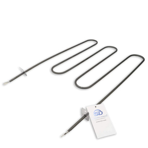Electric Range Broil Element Replacement Model Specific For 316203301 And 316200600 Not Universal 240V 4000W With One Quarter Inch Terminals AP2126397 Compatible Easy Install laying on white background.