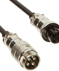 Four Pin Microphone Extension Cord For CB And Ham Radios, Rugged 4 Pin Mic Cable, Durable Replacement EX4, metal connectors