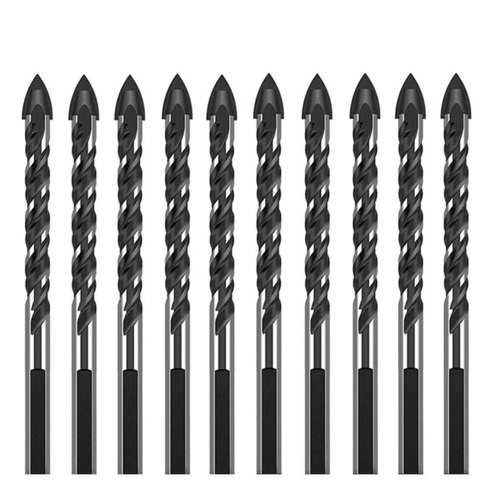 Quarter Inch Carbide Drill Bit Set 10-Piece Kit for DIYers