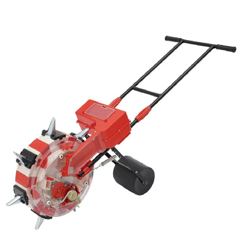 Garden Seeder Hand Push Row Planter With 7 Seed Nozzles And 9 Inch Spacing Walk Behind Manual Seeder Detail View