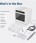Countertop Dishwasher With No Plumbing Required Setup And Four Auto Wash Programs Built Like A Tank For Small Spaces Or Dorm Life Durable Black Finish accessories.