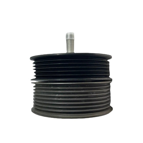 Kick Your Horsepower Up With This Supercharger Double Pulley Idler Belt Kit For M113K Mercedes AMG showing cast iron pulley side view.