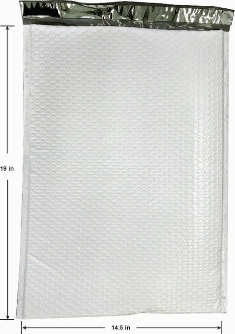 Extra Large 14.5x19 Bubble Mailer 15 Count Poly Envelope With Bubble Lined Cushioned Interior Tear Proof Water Resistant