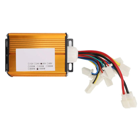 Brushed Electric Bike Controller 36V 1000W With Beefy Heat Dissipation Aluminum Shell Stable Motor Speed And Easy Throttle Grip