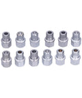 12 Piece Car Spline Bit Set Master Kit With 17mm Wheel Nut Socket, durable alloy steel, multi locking design for repair