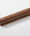 Walnut Wood Drawer Pulls Set Six Pack 5.04 Inch Length With Rounded Edge for cabinets, dressers, wardrobes, and cupboards.