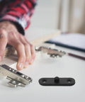 Installation of Stainless Steel Concealed Hinges Four Piece Set Heavy Duty Hidden Door Pivot Hinges for Windows and Doors Ideal for Commercial and Exterior Use with Reliable Sleek Design