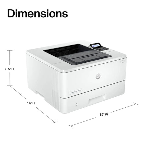 LaserJet Pro 4001N Black And White Printer For Small Teams With Fast Printing Speeds Easy Setup Mobile Printing Advanced Security
