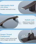 15 Pack Curved Oil Rubbed Bronze Cabinet Pulls, 3 Inch Hole Spacing, Approximately 4.75 Inches Total Length, showing material details