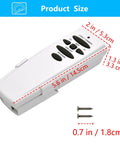 Replacement Ceiling Fan Remote Control 303.9MHz With Reverse Light Dimmer And 3 Speed Wall Mount, dimensions and screws shown