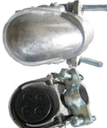 Heavy Duty Aluminum Service Entrance Caps for 1/2 Inch Rigid Metal Conduit showing detailed clamp and mounting features.