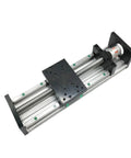 Built Like Iron Ball Screw Nut Mounting On Dual Linear Guides with smooth rods for CNC motion and frame rigidity.