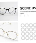 200Pcs Eyeglass Flat Washers Gaskets For Rimless Frames Metal Fasteners For Quick Repairs And Maintenance in packaging
