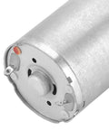 Close-up view of 25mm 12V DC Gear Motor Built For Low Speed High Torque with precision metal gears and pure copper coil.