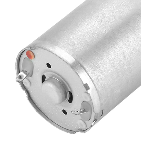 Close-up view of 25mm 12V DC Gear Motor Built For Low Speed High Torque with precision metal gears and pure copper coil.