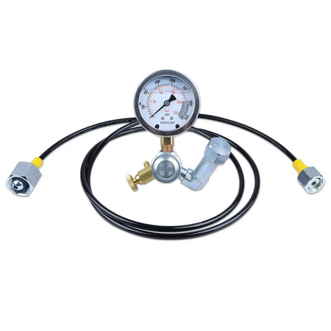 Hydraulic Nitrogen Accumulator Charging System And Pressure Test Kit With 1 Gauge And 1 Gas Hose 62 Inch Pro Grade Versatile Hydraulic Pressure Tester For Pneumatic Tools Air Systems And Agricultural Machinery