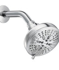Eight Function Showerhead With High Pressure Massage Modes, Chrome Finish, Easy Install That Connects To Your Existing Shower Arm