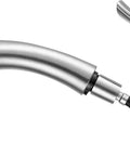Navona Series Ten Point Zero Four Inch Pull Out Sprayer Kitchen Faucet With Single Handle And 1.8 GPM Flow Brass Interior