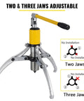 Killer Performance 20 Ton Hydraulic Gear Bearing Puller Set 3 Jaw Adjustable view showing two and three jaw settings.