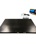 Plug And Play 4x5 Industrial Floor Scale With Bright Digital Indicator Heavy Duty 1000 Lb Pallet Scale on a sturdy carbon steel platform.