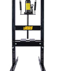 Beefed Up 6 Ton Hydraulic Shop Press With Lever Action Bench Top Design 18 Inch Working Range includes 2 press plates