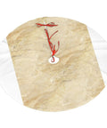 Beige Granite Stone Look Plush Christmas Tree Skirt 36 Inch 100 Percent Polyester Brushed Fabric Easy To Cover Tree Base And Stand