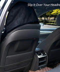 Waterproof Sweat-Proof Car Seat Cover For Gym Sesh, Run, Swim, Beach, And Hike on back of car seat