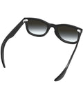 Premium Replacement Sunglasses Screws With Screwdriver For Rayban Frames Stainless Steel Hinge Kit Silver Shade Fix showing black frame with gradient lenses.