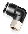 Heavy Duty One Half Inch Push To Connect Female Elbow Fittings 90 Degree For Pneumatic Systems Copper And Plastic