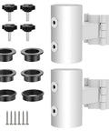 Hang Your Shade Like A Pro With This Adjustable Deck Umbrella Mount For Railings And Posts Outdoor Clamp Brackets, screws, washers