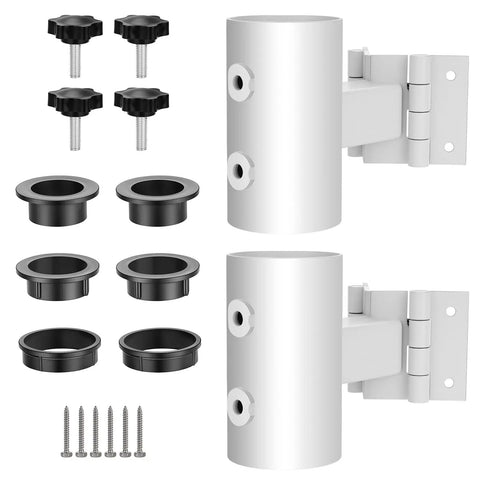 Hang Your Shade Like A Pro With This Adjustable Deck Umbrella Mount For Railings And Posts Outdoor Clamp Brackets, screws, washers