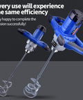 1800W Electric Concrete Mixer With 7 Speed Control, Beast Heavy Duty Cement Mixer Drill Tool For Concrete Mortar Grout Drywall