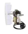 Side view of Universal Bathroom Vent Fan Motor Replacement Kit With 50 CFM 120V 3000 RPM Continuous Duty Air Over For Nutone And Broan Hoods.