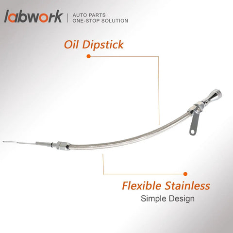 Flexible Stainless Oil Dipstick Replacement For LSX LS1 LS2 LS6 4.8L 5.7L 6.0L 6.2L Engines