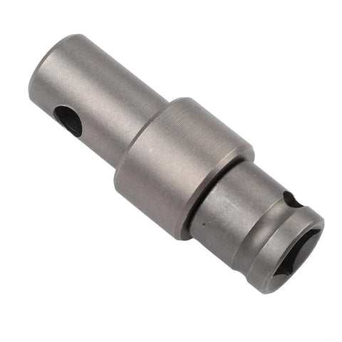 Beefed-Up Earth Auger Adapter With Four Interface Types For Impact Wrench And Hammer Drill, metal attachment close-up angle view