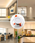 2 Inch Recessed LED Downlights Dimmable 3W Energy Saving Equivalent To 35W Halogen used in living space, office, kitchen