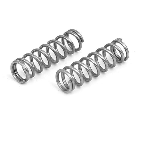 Compression Spring Made From 304 Stainless Steel, 6mm Outer Diameter, 0.8mm Wire, 20mm Free Length, Silver Tone, 20 Pieces